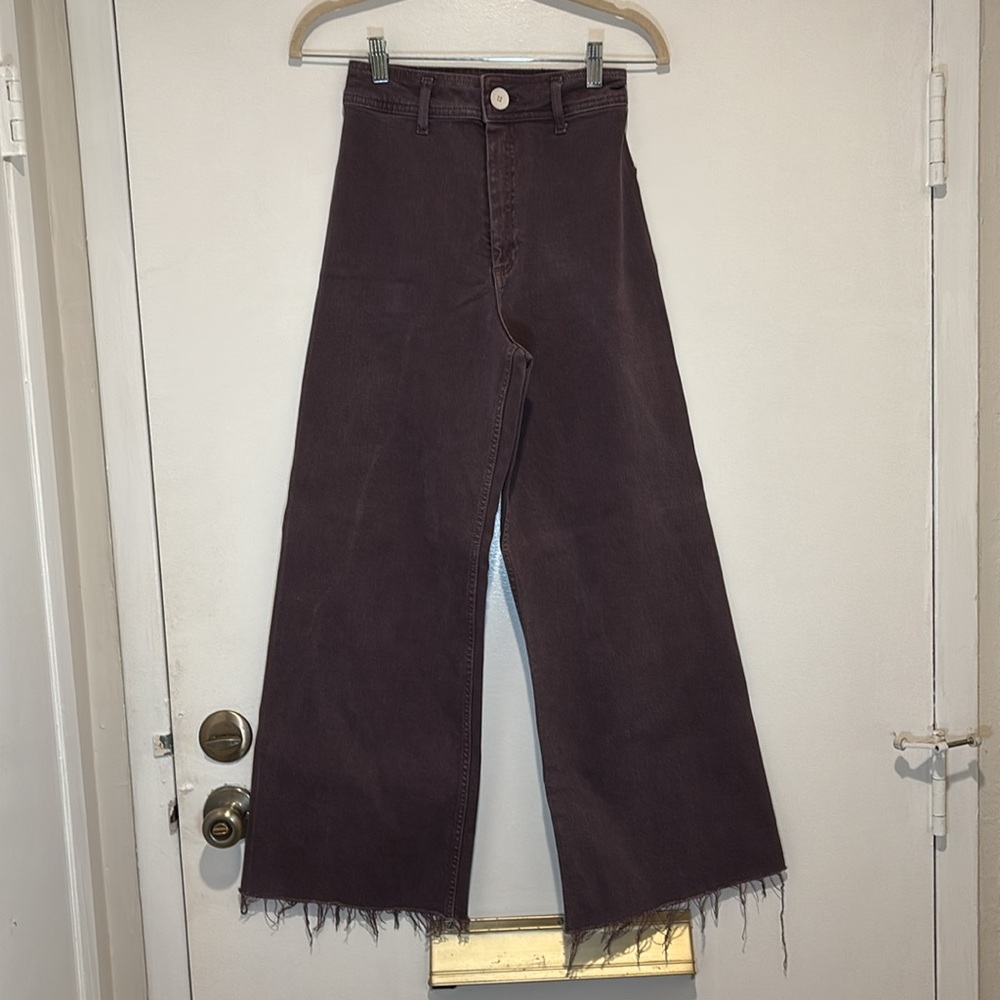 Purple Zara Marine Straight jeans